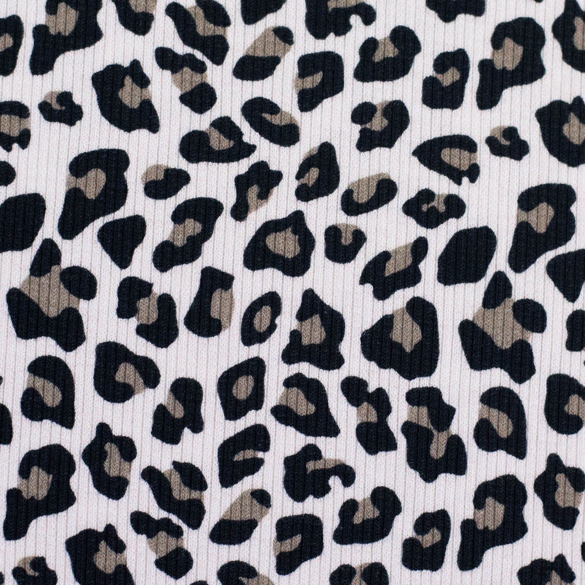 Rippjersey Leonore „Leo“ – taupe / schwarz /beige