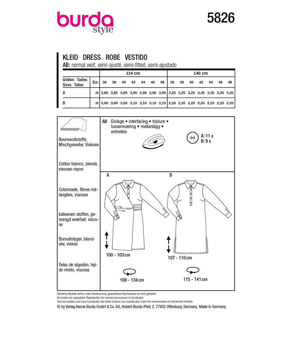 burda Schnittmuster 5826 – Bild 3