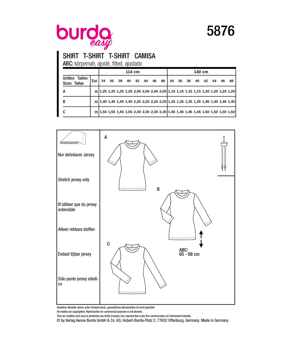 burda Schnittmuster 5876 – Bild 2
