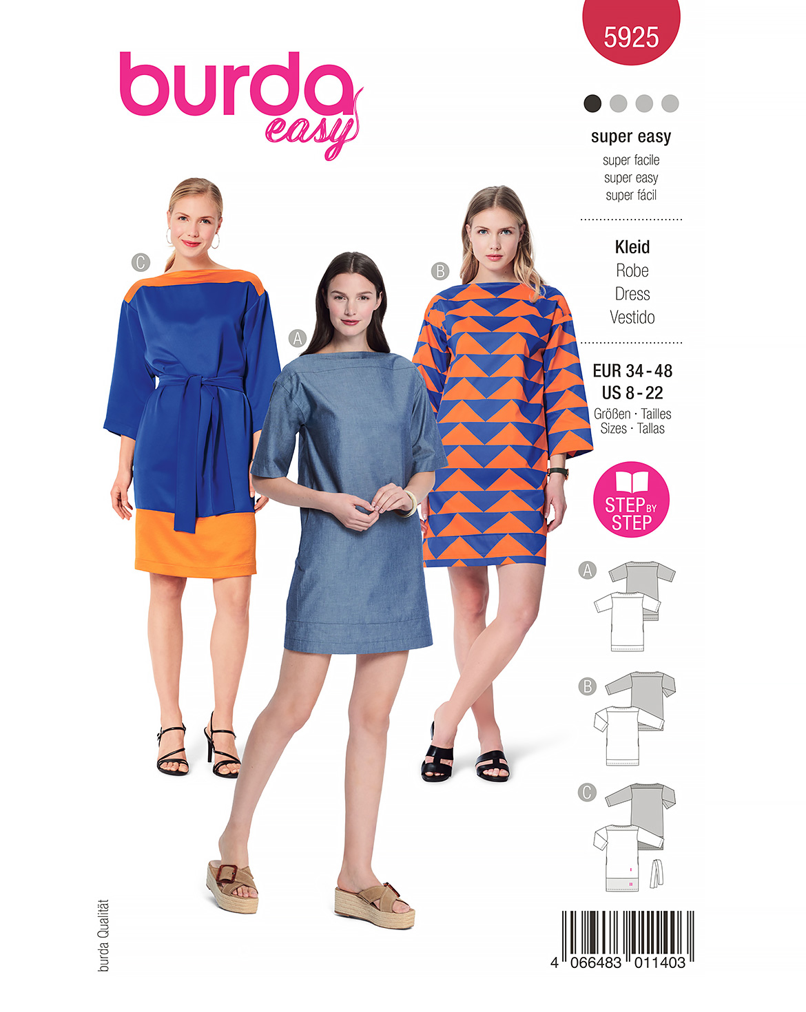 burda Schnittmuster 5925 – Bild 1