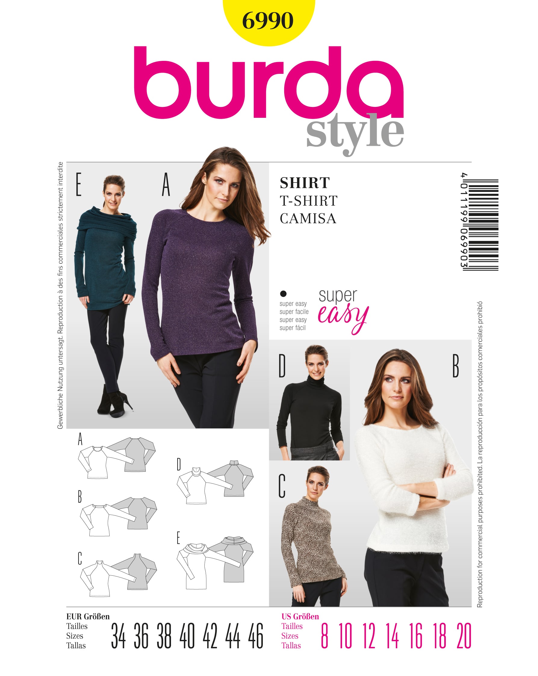 burda Schnittmuster 6990 – Bild 1
