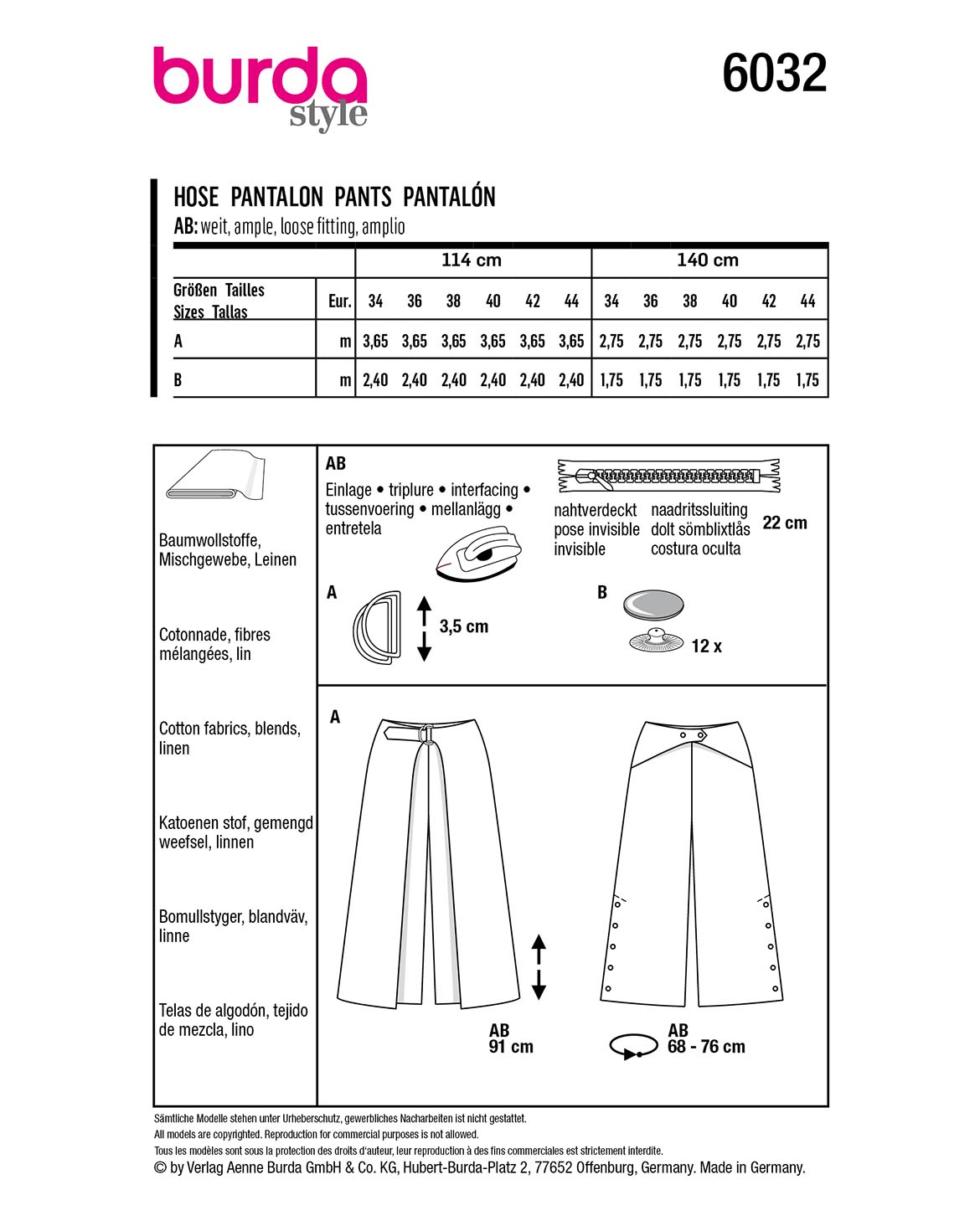 burda Schnittmuster 6032 – Bild 2