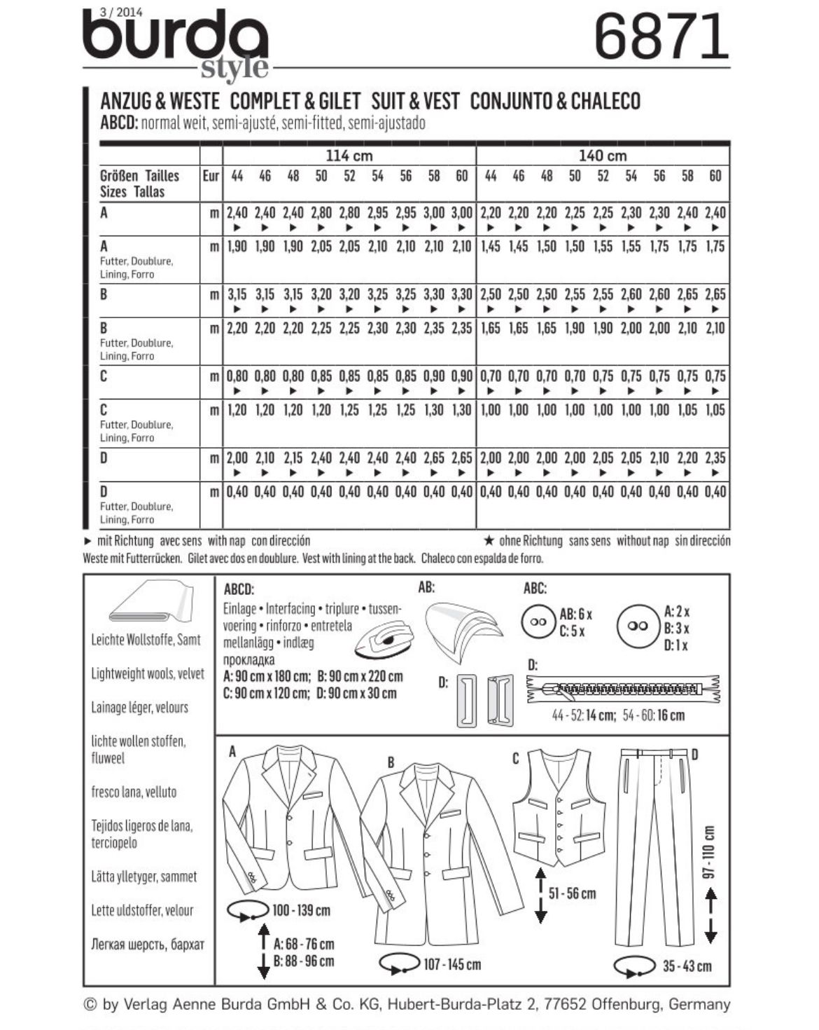 burda Schnittmuster 6871 – Bild 1