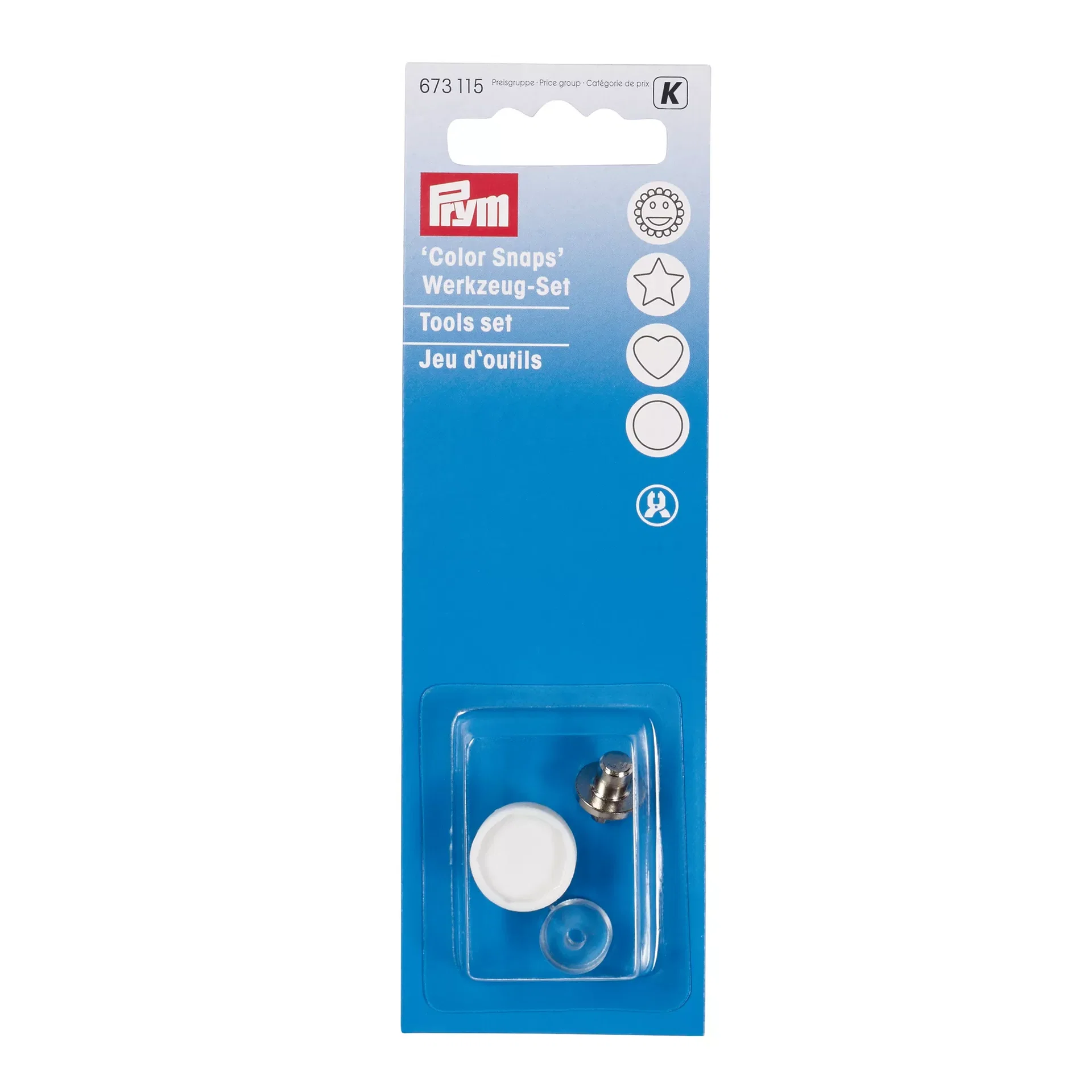 PRYM Color Snaps Werkzeug-Set 12,4mm  673115 – offizielles Prym Produktfoto