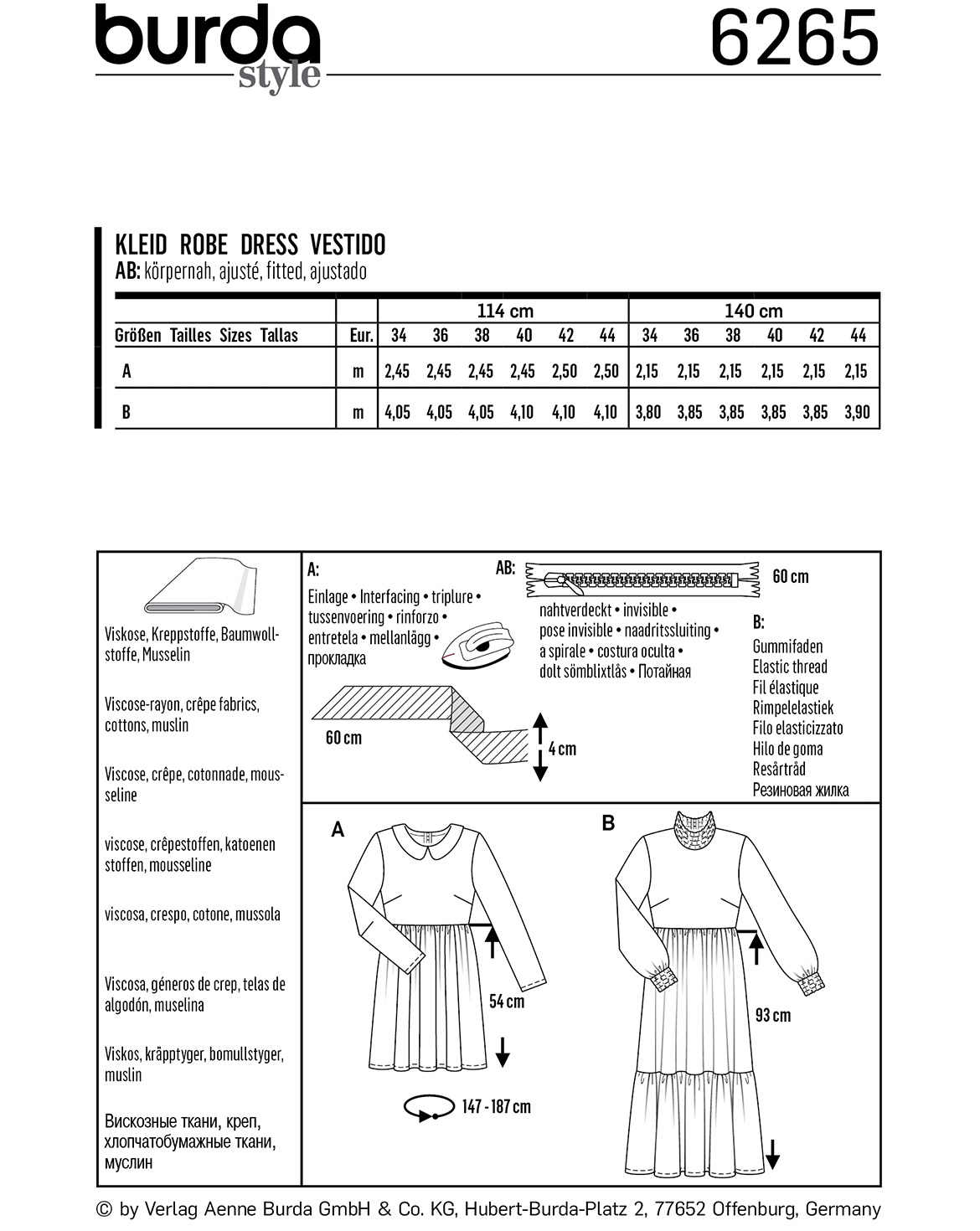 burda Schnittmuster 6265 – Bild 2