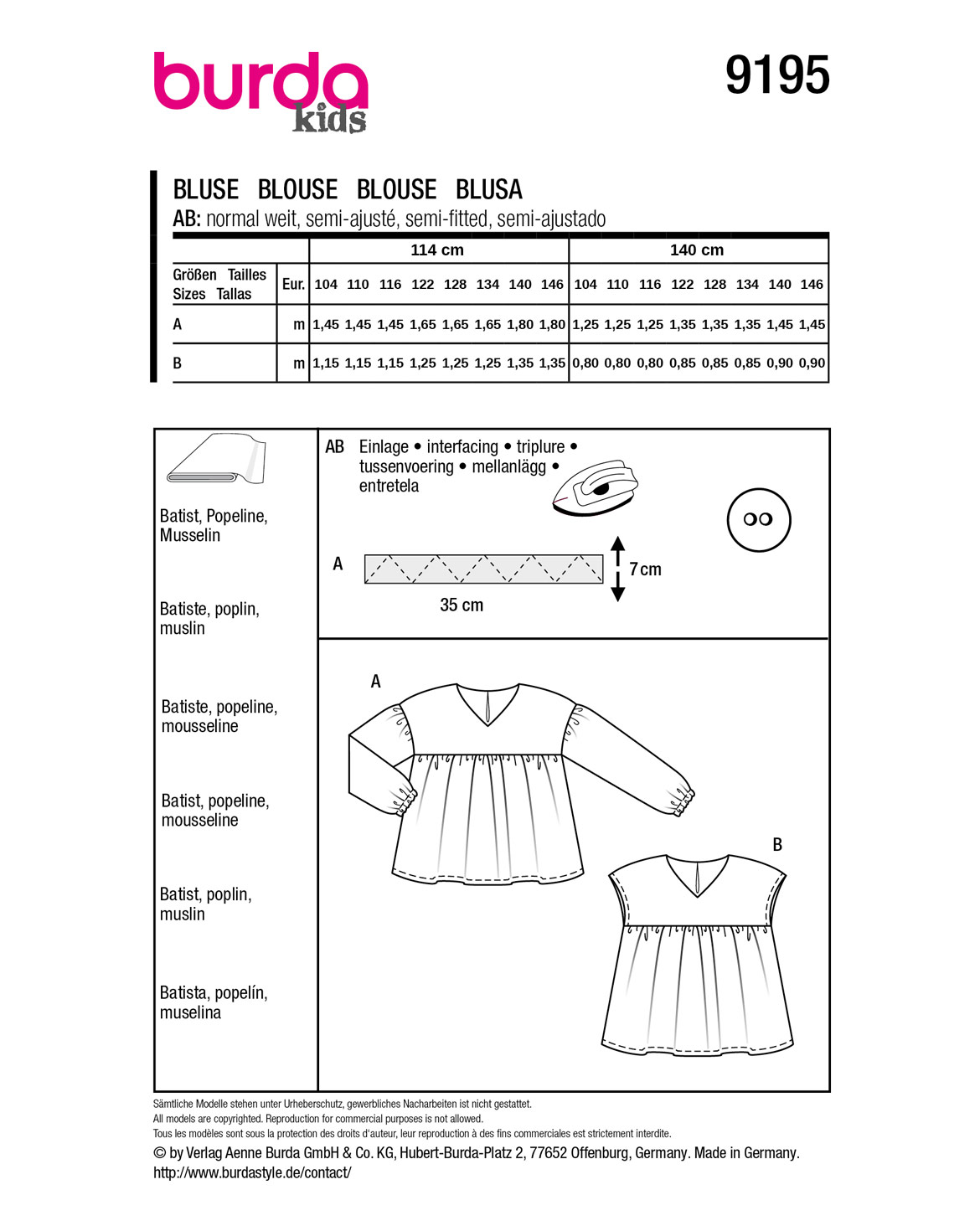 burda Schnittmuster 9195 – Bild 2