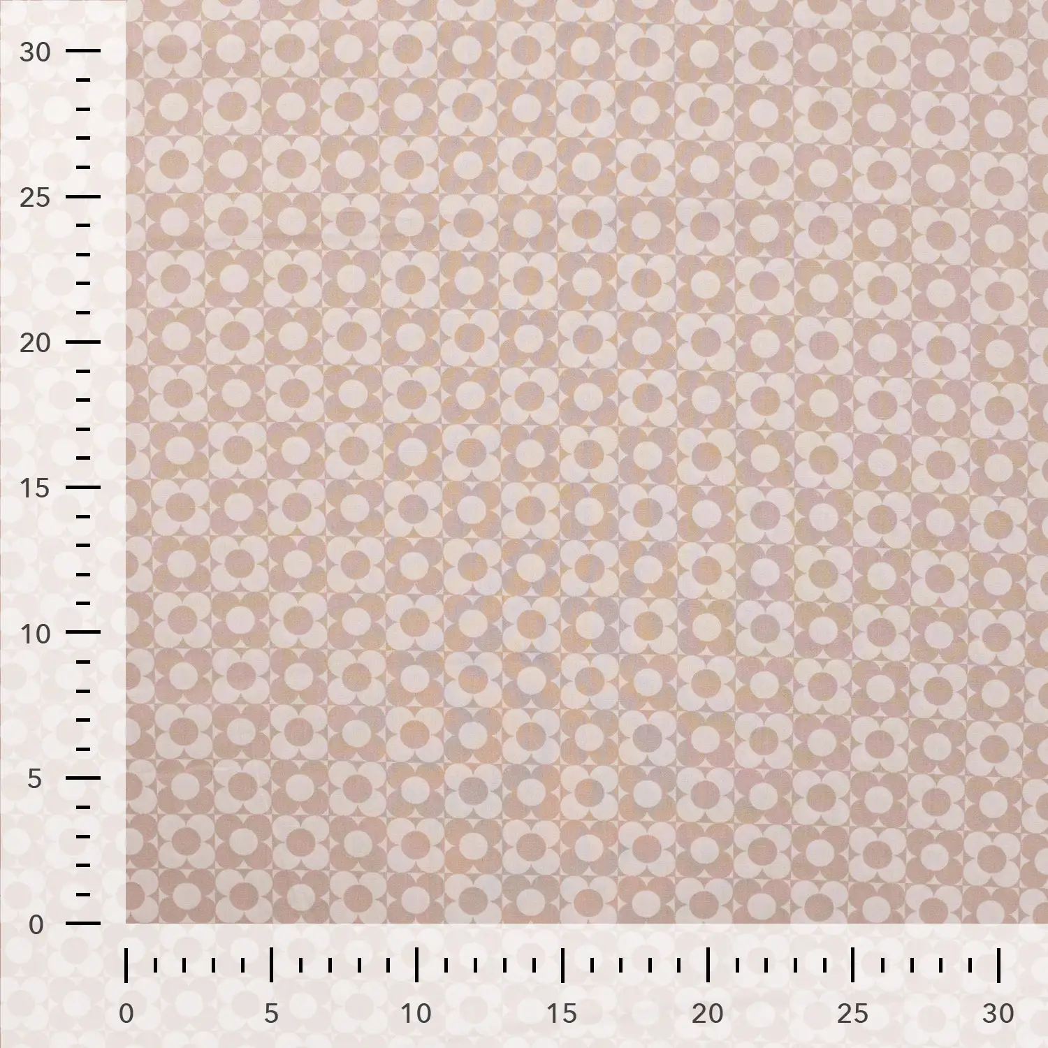 Baumwolle Abstract flower Beige