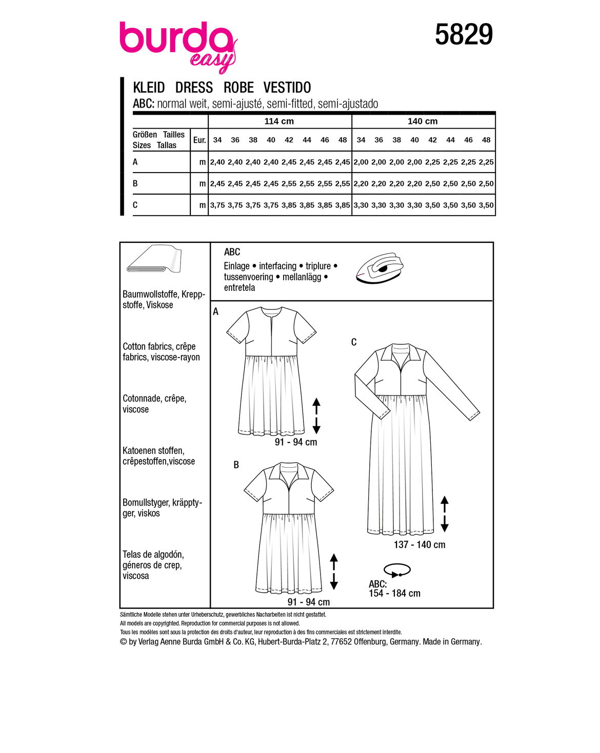 burda Schnittmuster 5829 – Bild 3