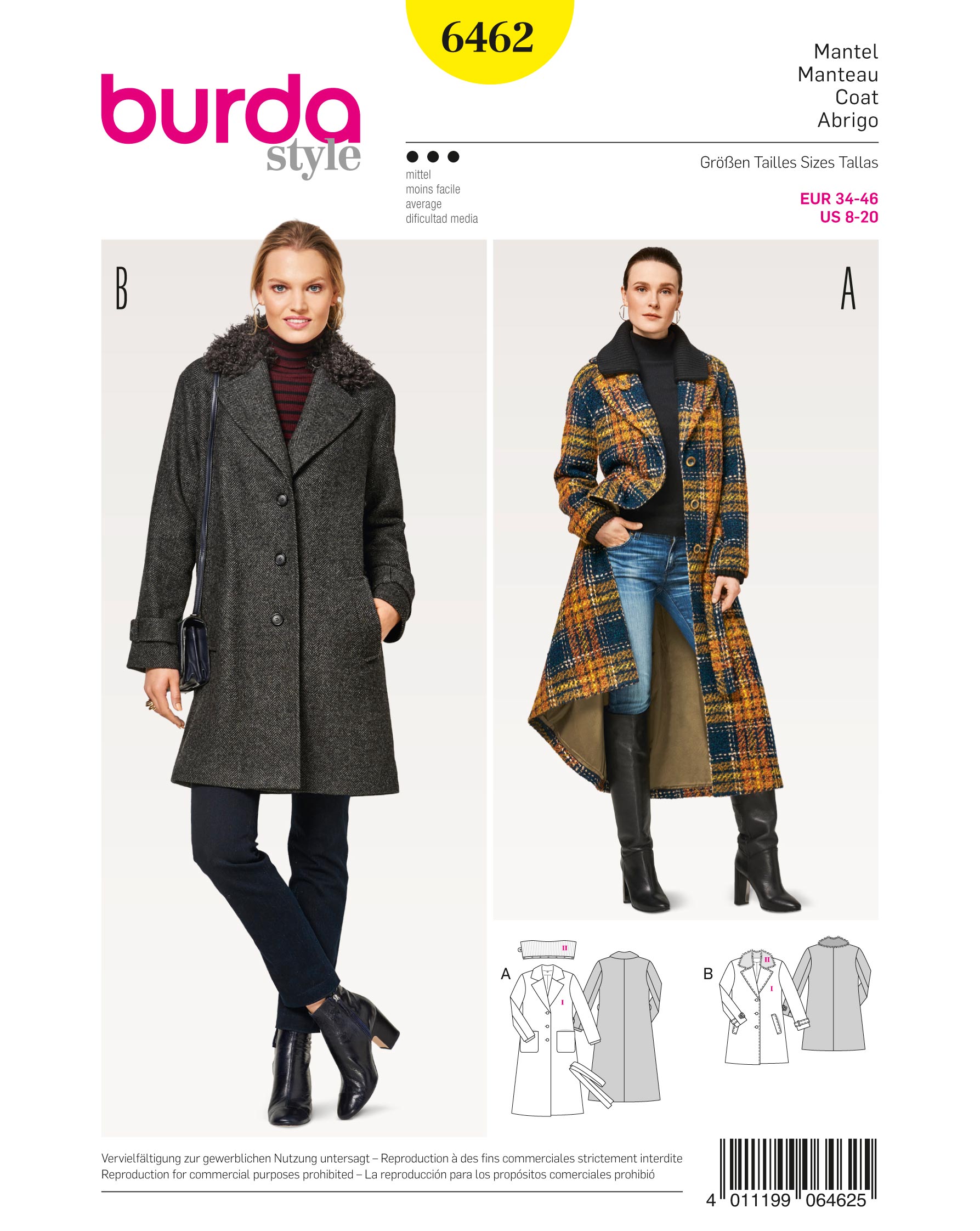burda Schnittmuster 6462 – Bild 1