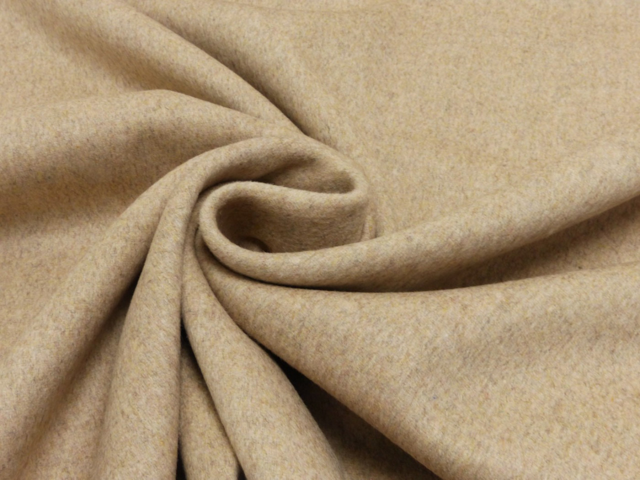 Mantel Wollstoff Beige meliert