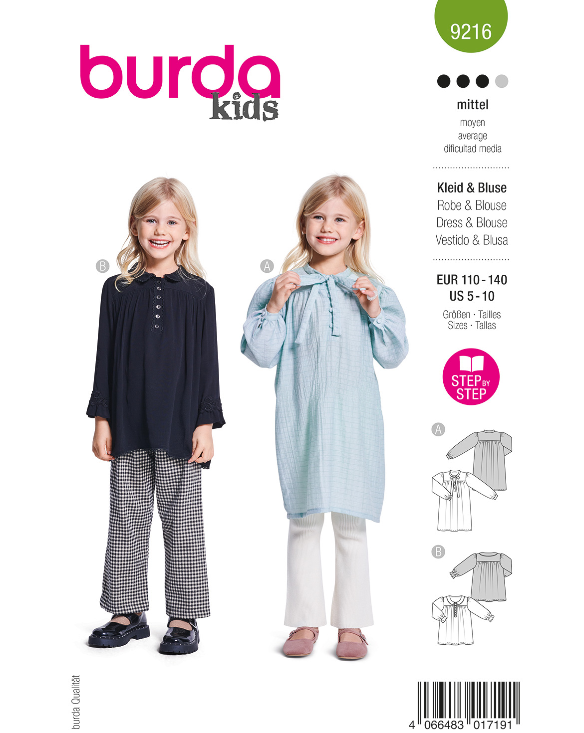 burda Schnittmuster 9216 – Bild 1