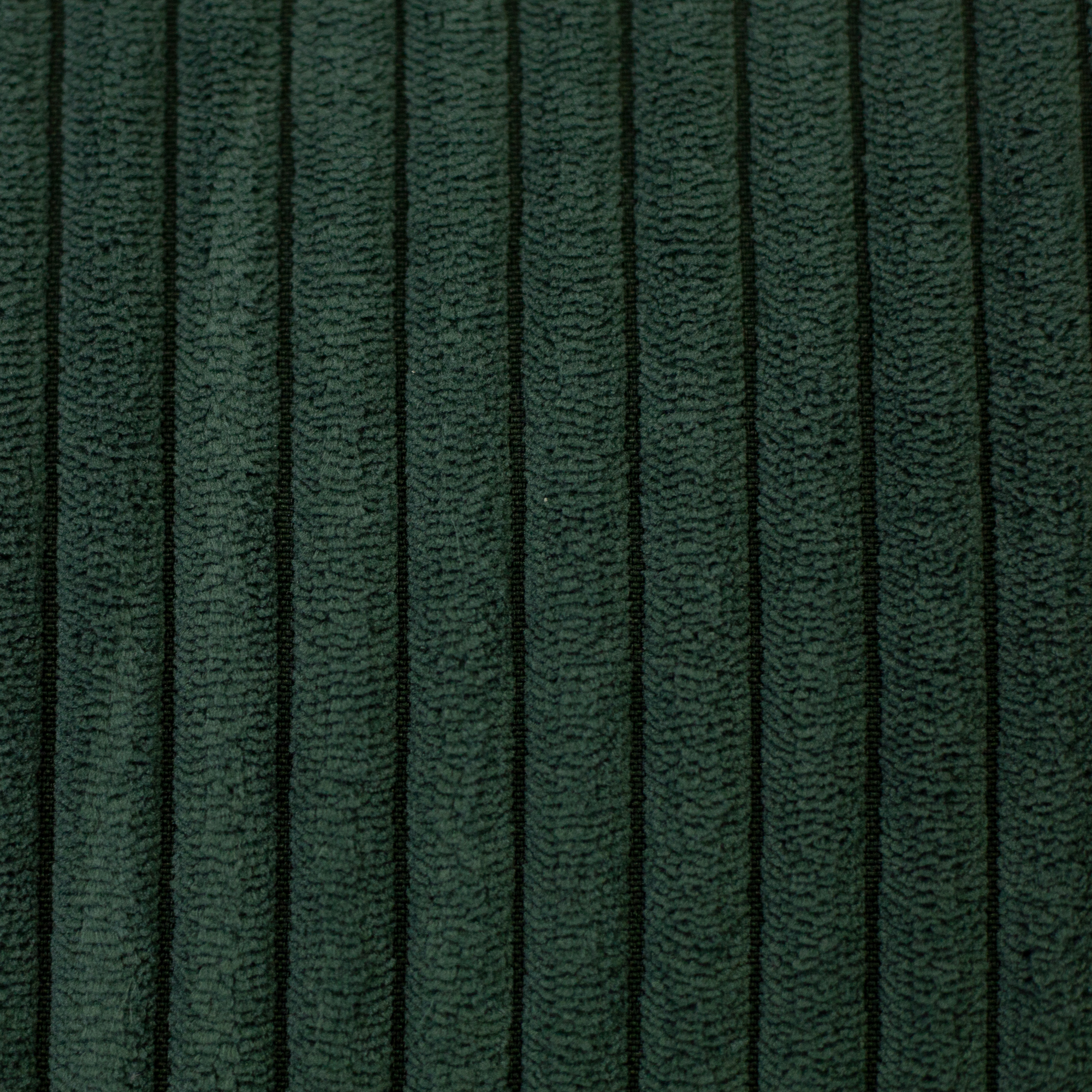 Jumbo Cord Samt Dunkelgrün – grob gerippter Polyester-Cordsamt