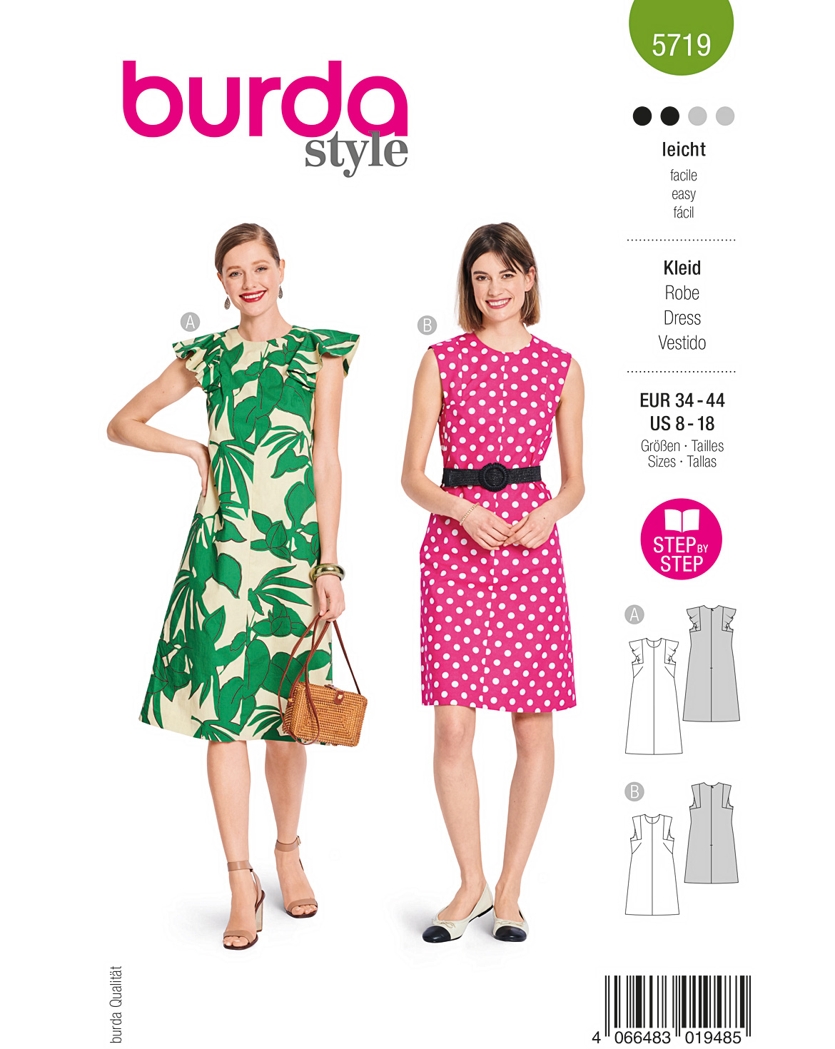 burda Schnittmuster 5719 – Bild 1