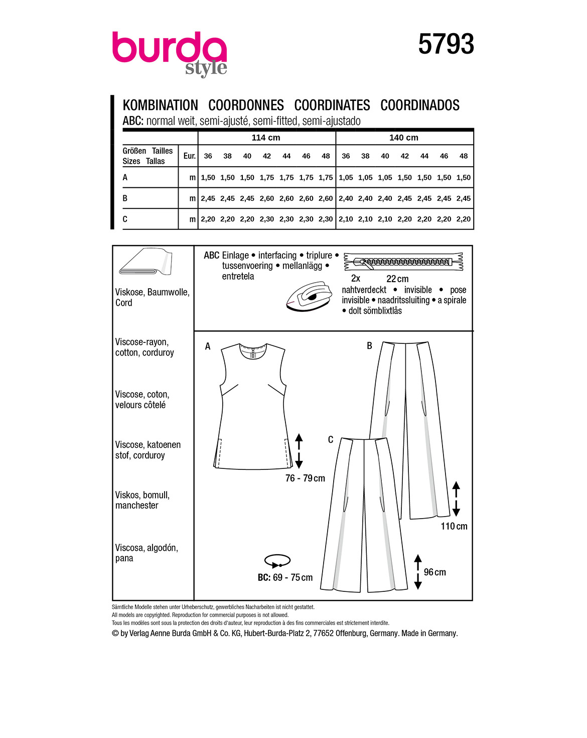 burda Schnittmuster 5793 – Bild 3