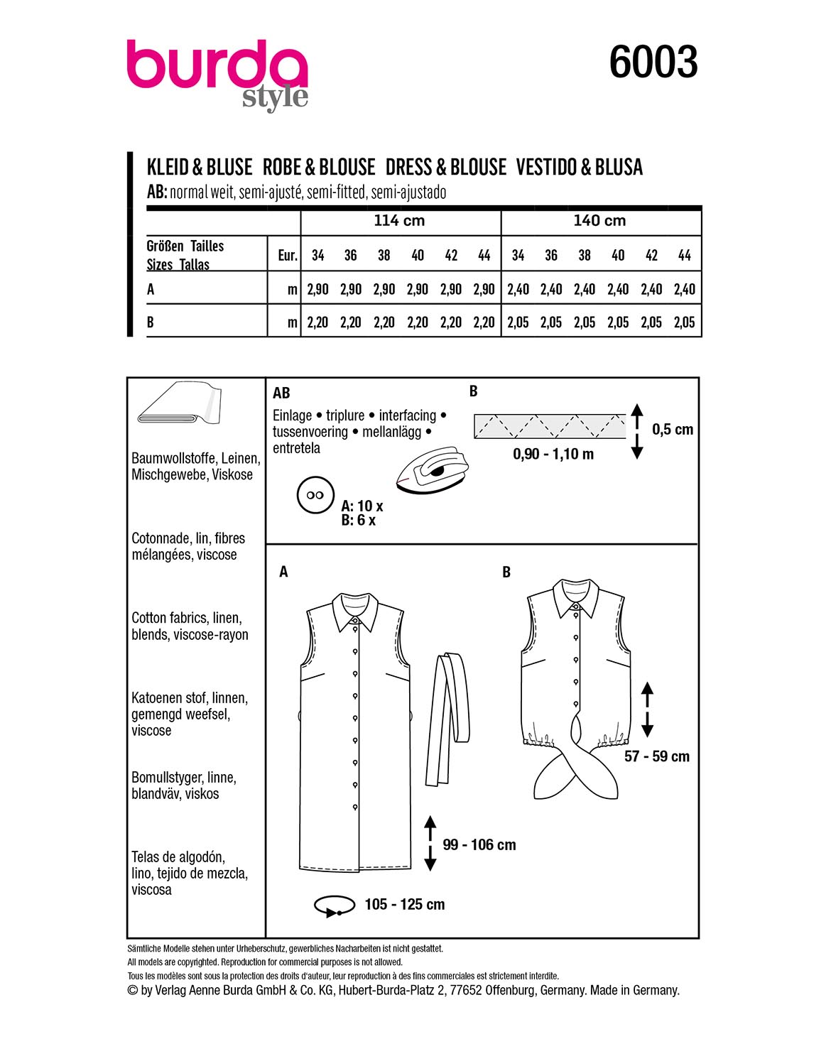 burda Schnittmuster 6003 – Bild 2
