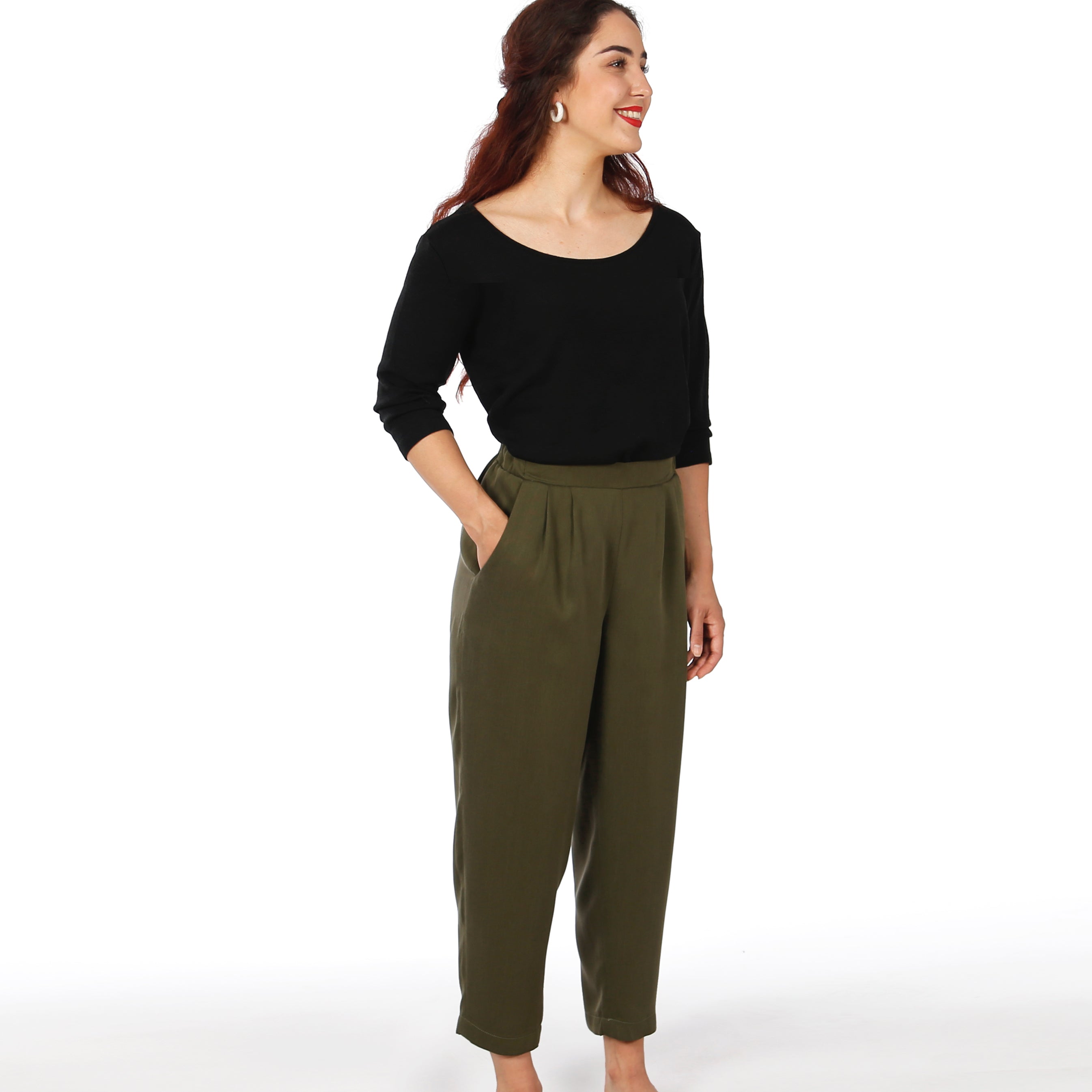 Schnittmuster FRAU GUSTA – Hose im Egg-Shape mit Gummibund, STUDIO SCHNITTREIF
