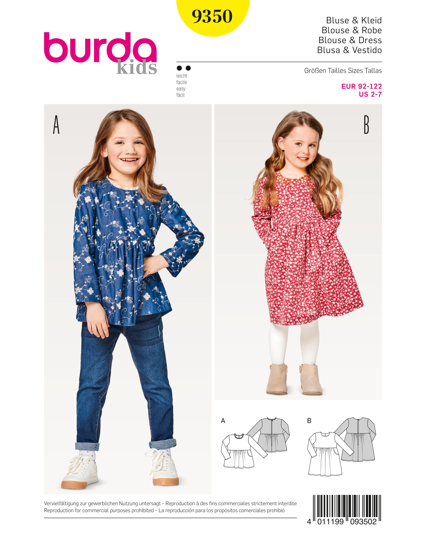 burda Schnittmuster 9350 – Bild 1