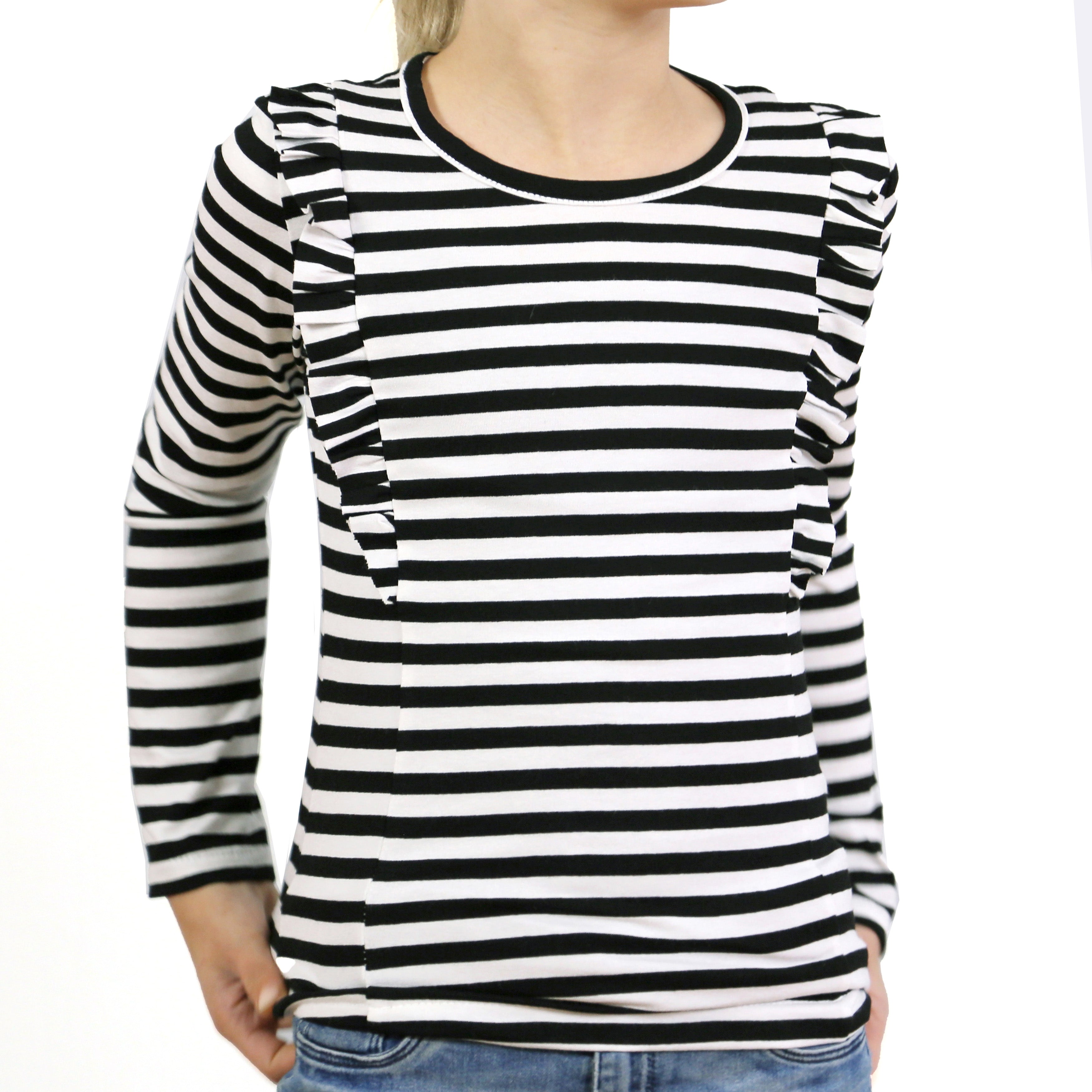 Schnittmuster SARA – Kindershirt mit kleinen Rüschchen, STUDIO SCHNITTREIF