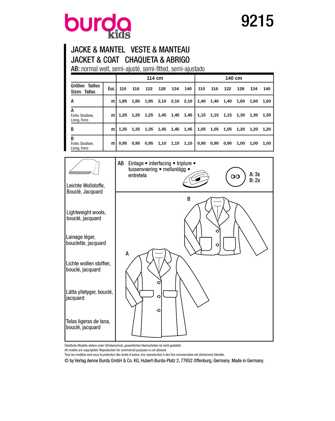 burda Schnittmuster 9215 – Bild 3