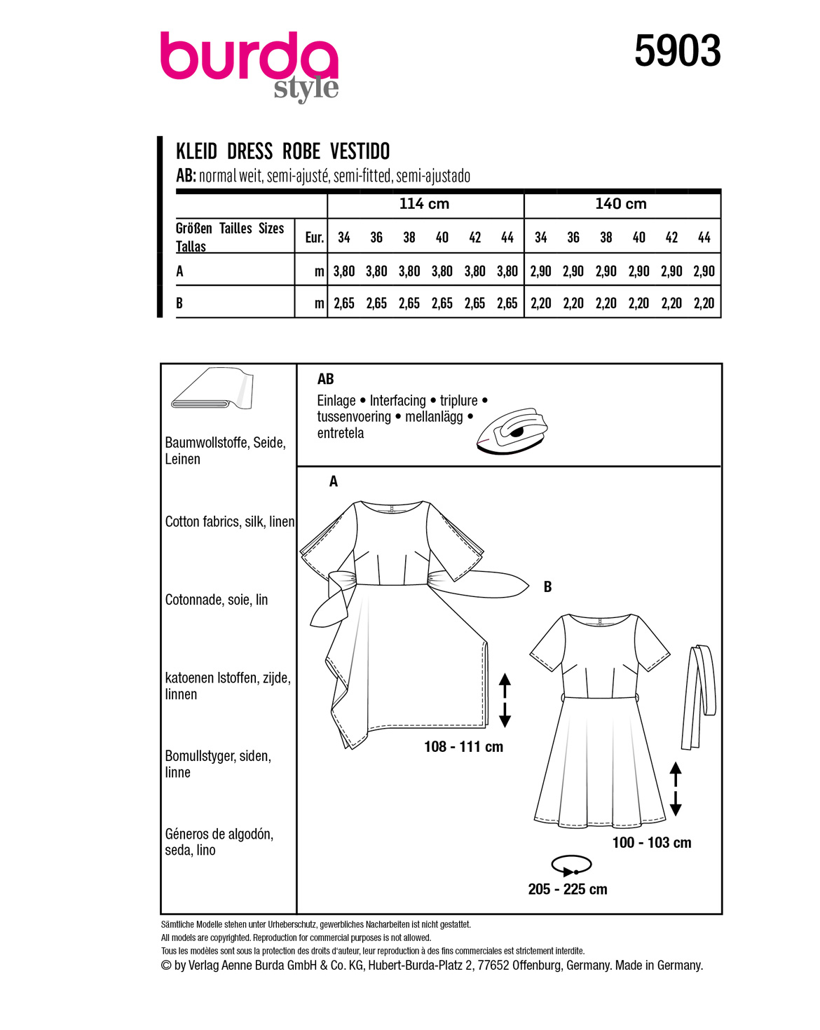 burda Schnittmuster 5903 – Bild 2