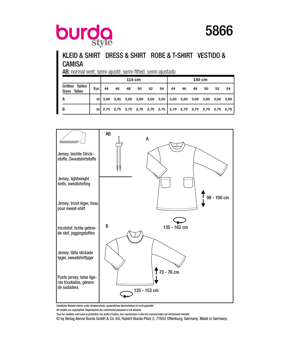 burda Schnittmuster 5866 – Bild 2