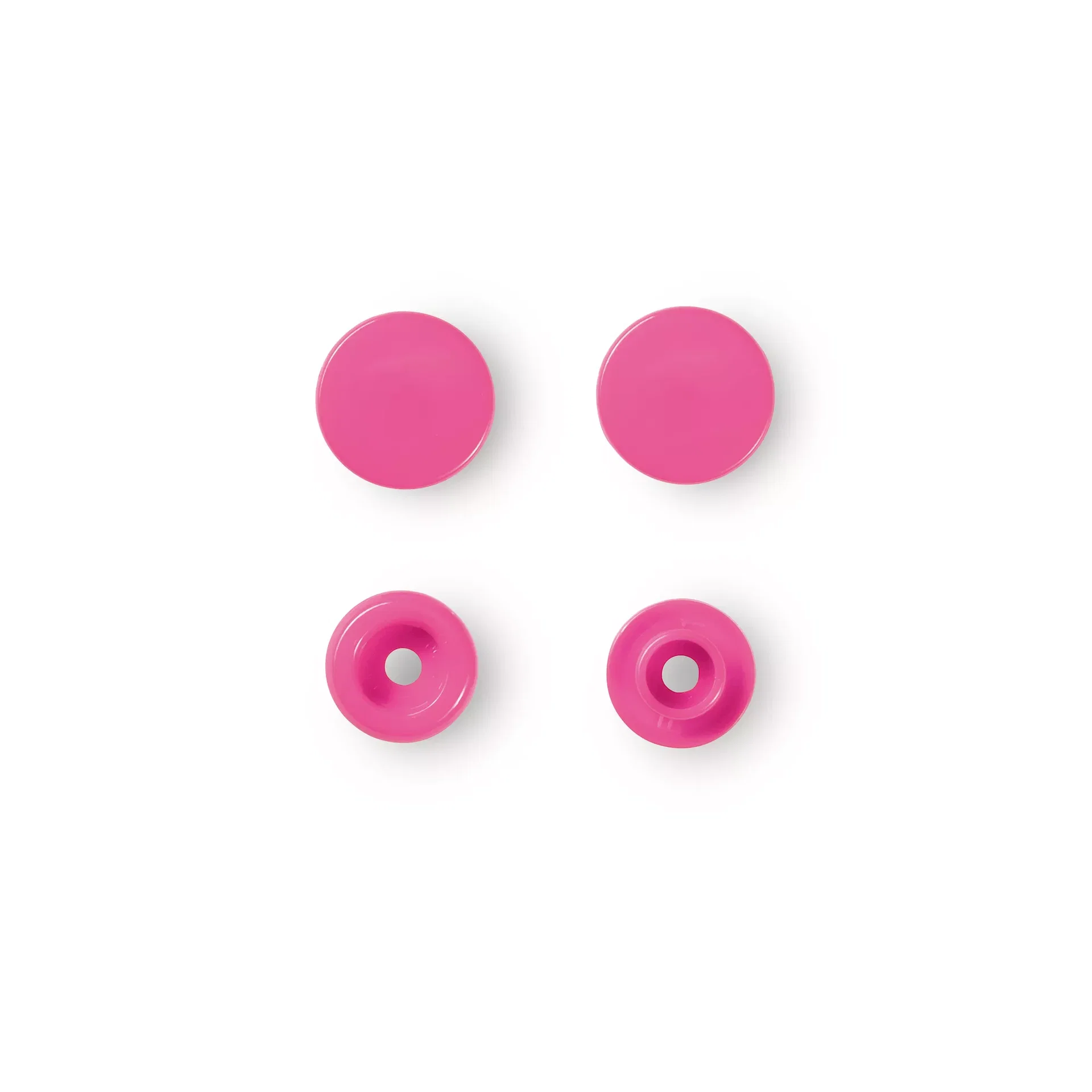 PRYM Nähfrei-Druckknöpfe "Color Snaps" rund 12,4mm pink  393147 – offizielles Prym Produktfoto