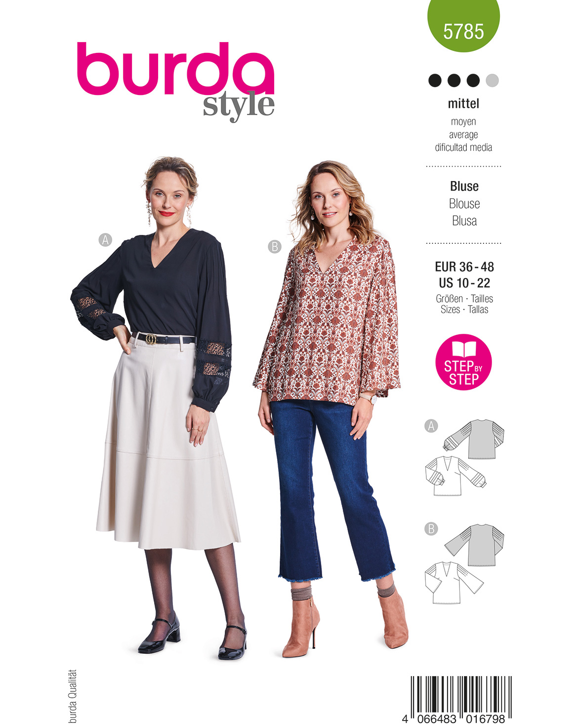 burda Schnittmuster 5785 – Bild 1