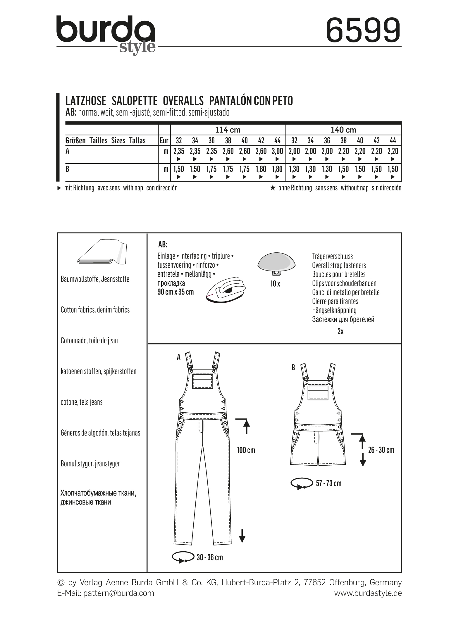 burda Schnittmuster 6599 – Bild 3