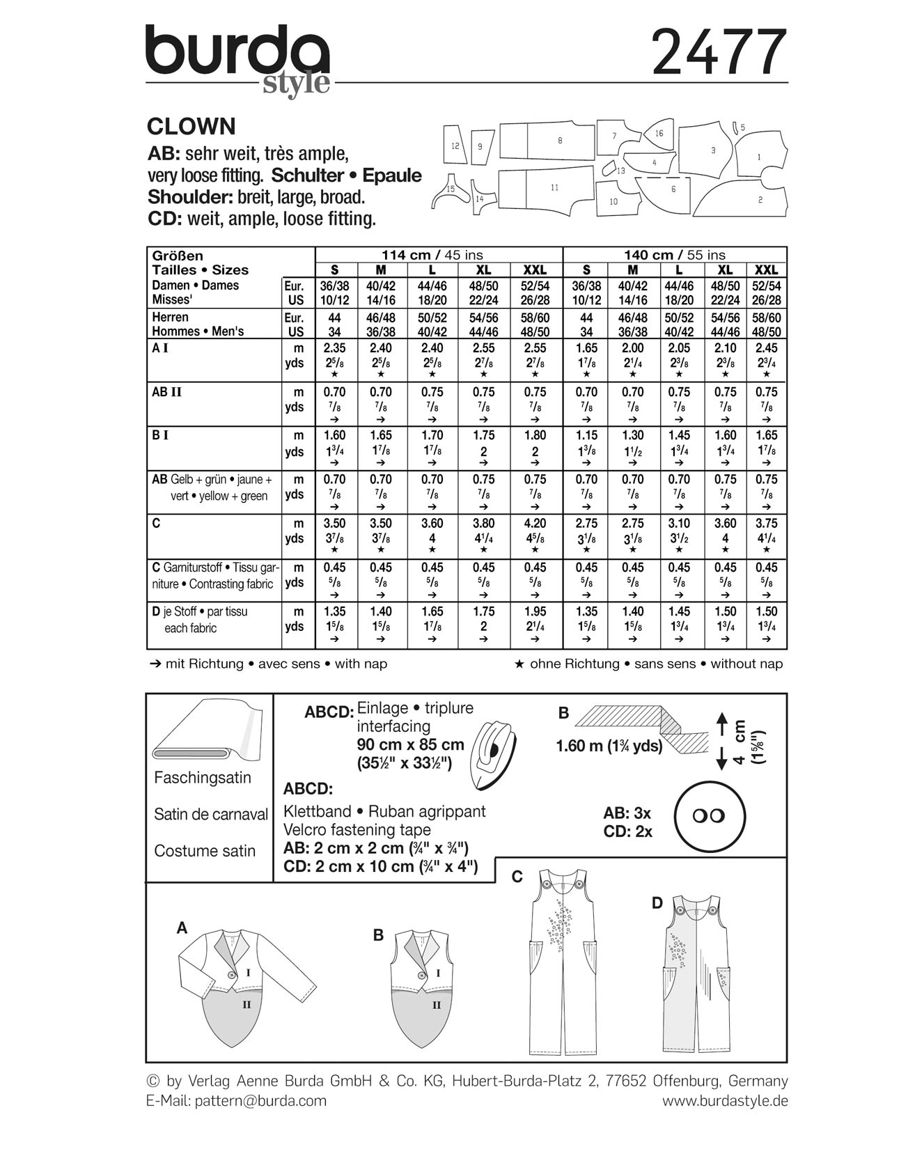 burda Schnittmuster 2477 – Bild 3