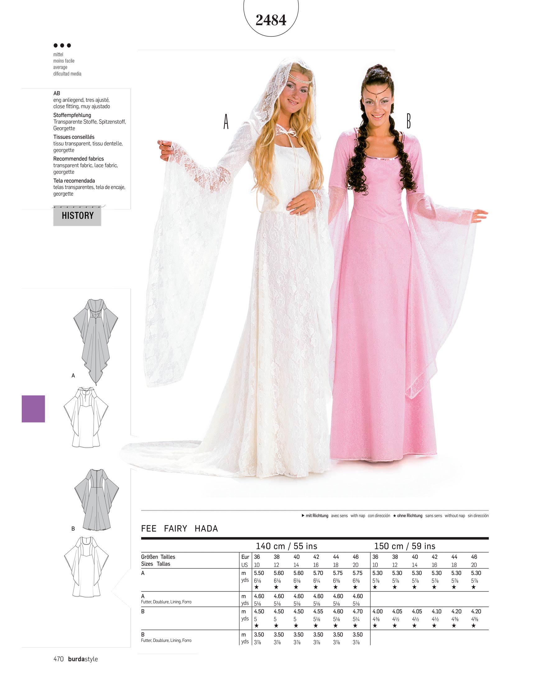 burda Schnittmuster 2484 – Bild 2
