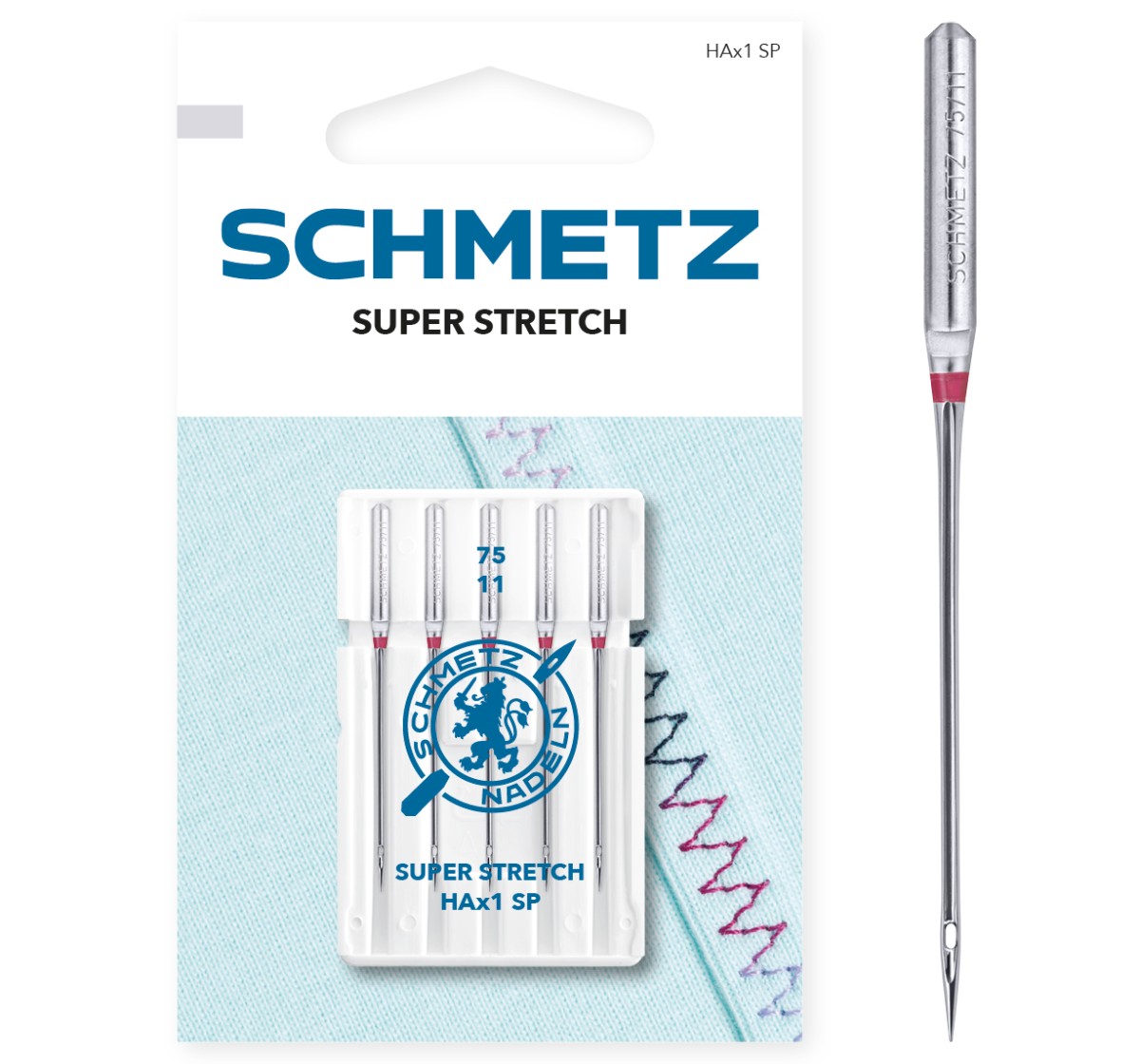Schmetz Super Stretch-Nadel (65/9) | HAx1 SP – offizielles SCHMETZ Produktfoto