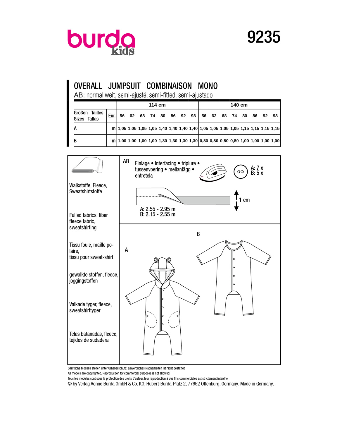 burda Schnittmuster 9235 – Bild 3