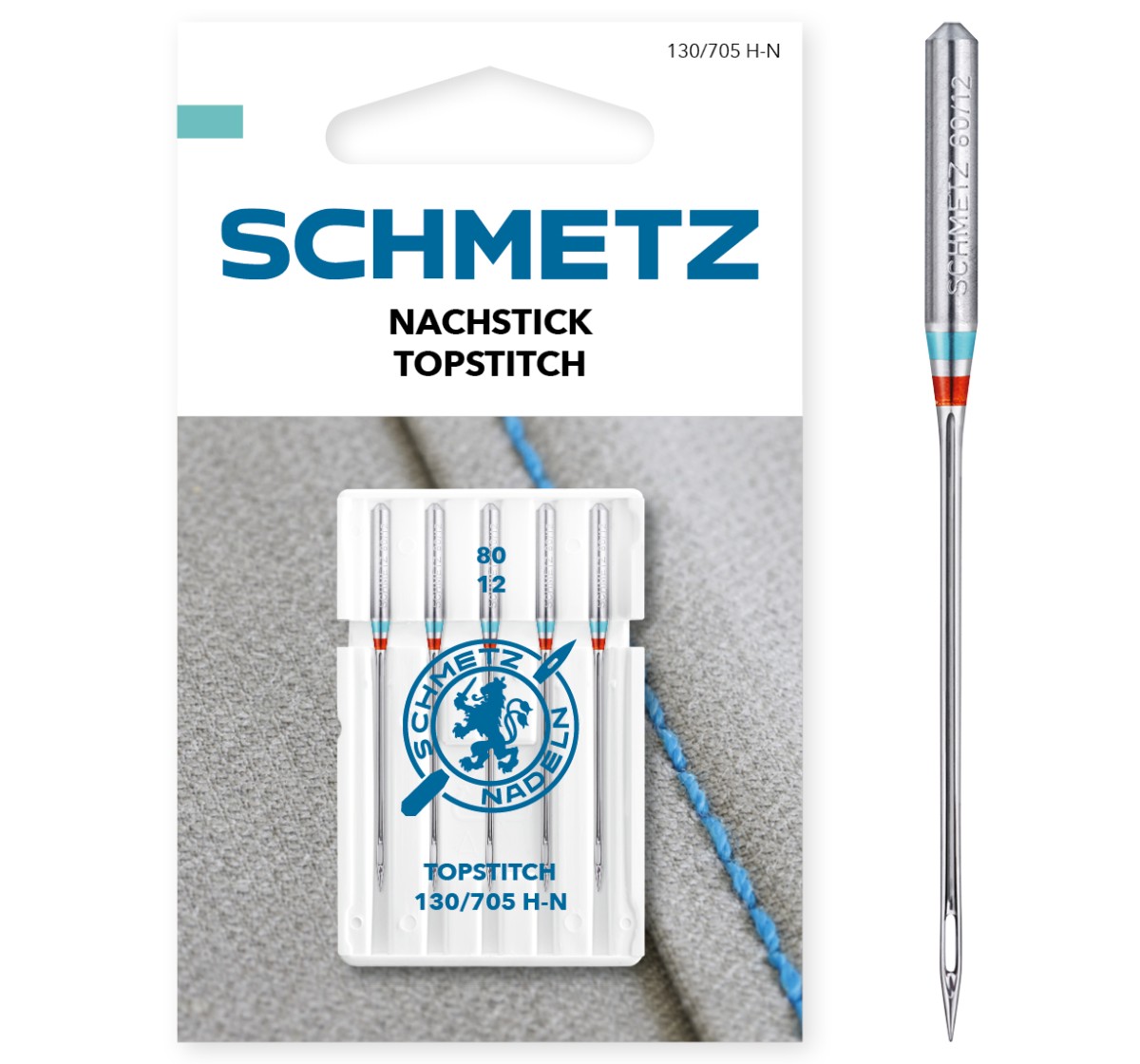 Schmetz Nachstick-Nadel Topstitch (100/16) | 130/705 H-N – offizielles SCHMETZ Produktfoto