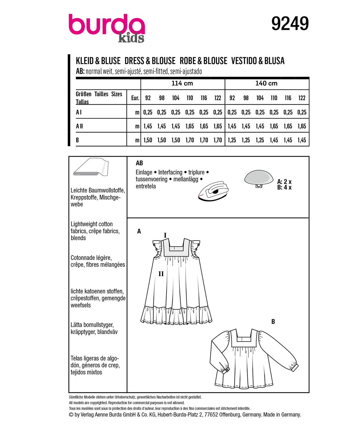 burda Schnittmuster 9249 – Bild 2