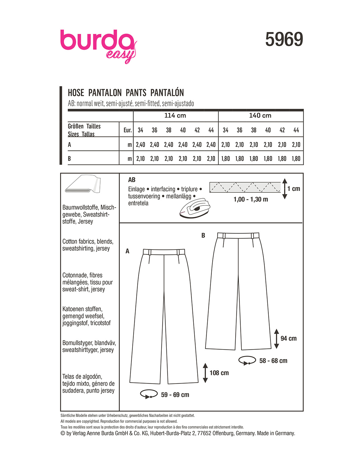 burda Schnittmuster 5969 – Bild 2