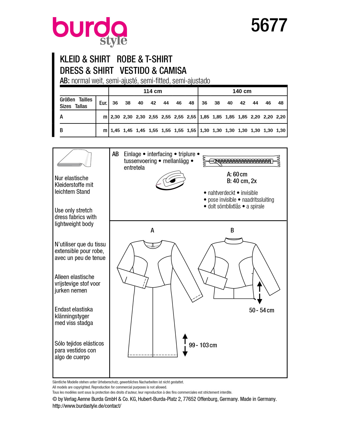 burda Schnittmuster 5677 – Bild 3