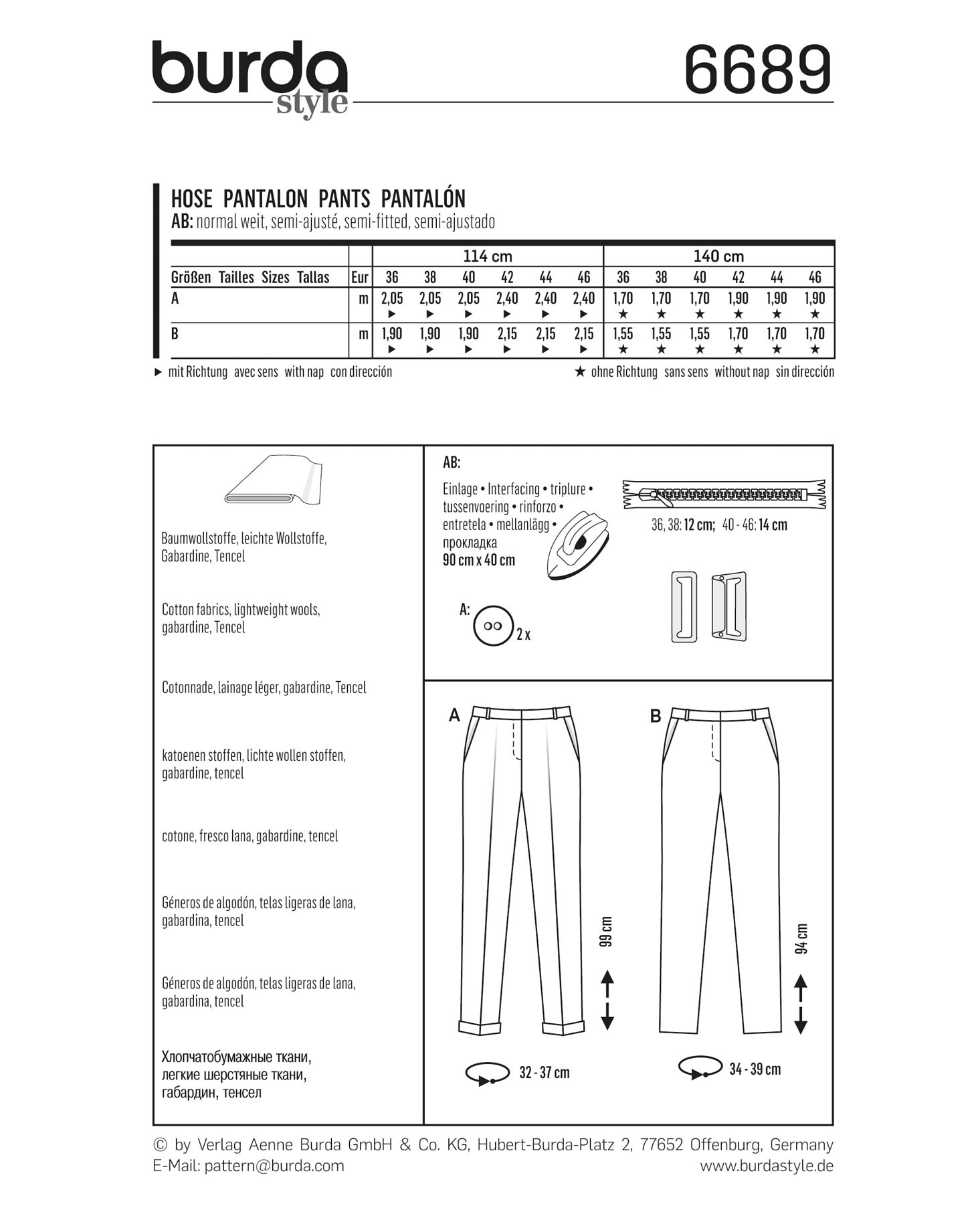 burda Schnittmuster 6689 – Bild 3