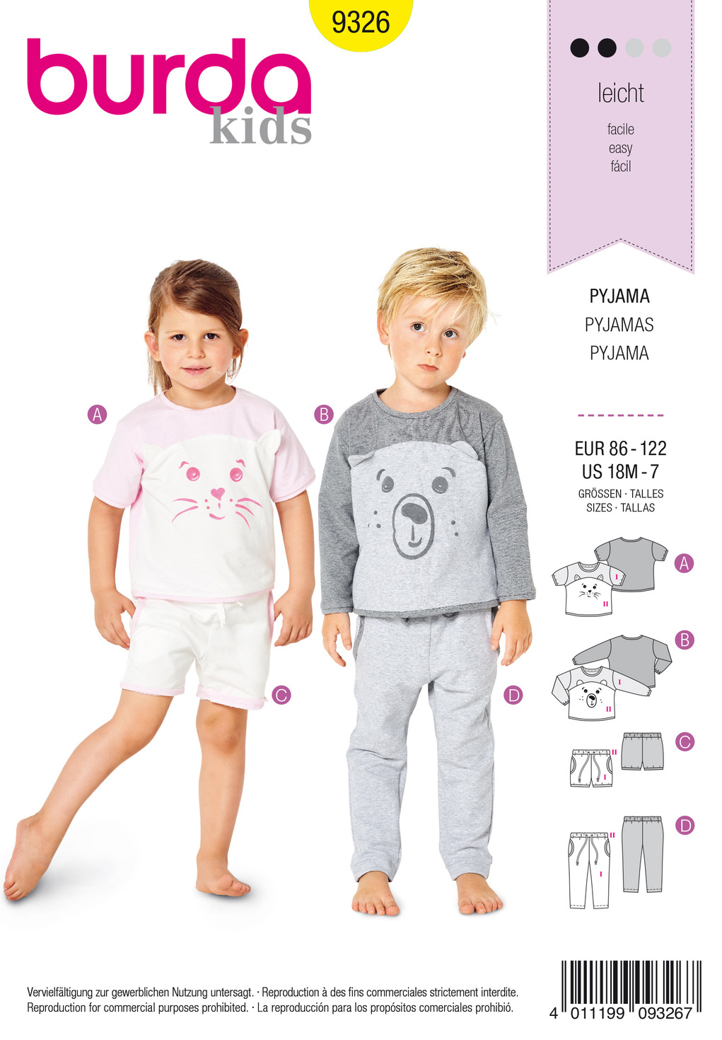 burda Schnittmuster 9326 – Bild 1