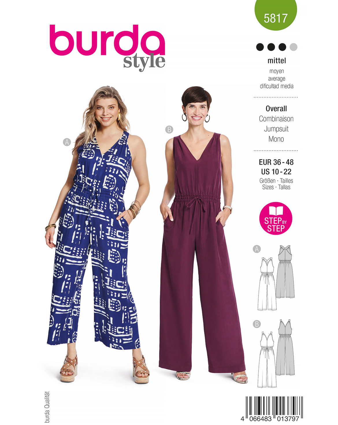 burda Schnittmuster 5817 – Bild 1