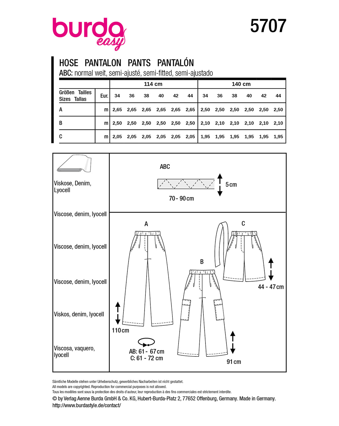 burda Schnittmuster 5707 – Bild 3