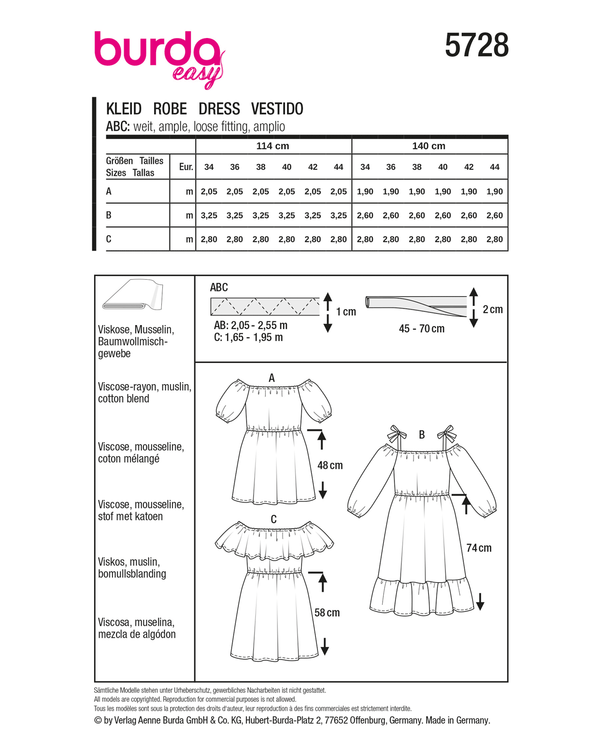 burda Schnittmuster 5728 – Bild 3