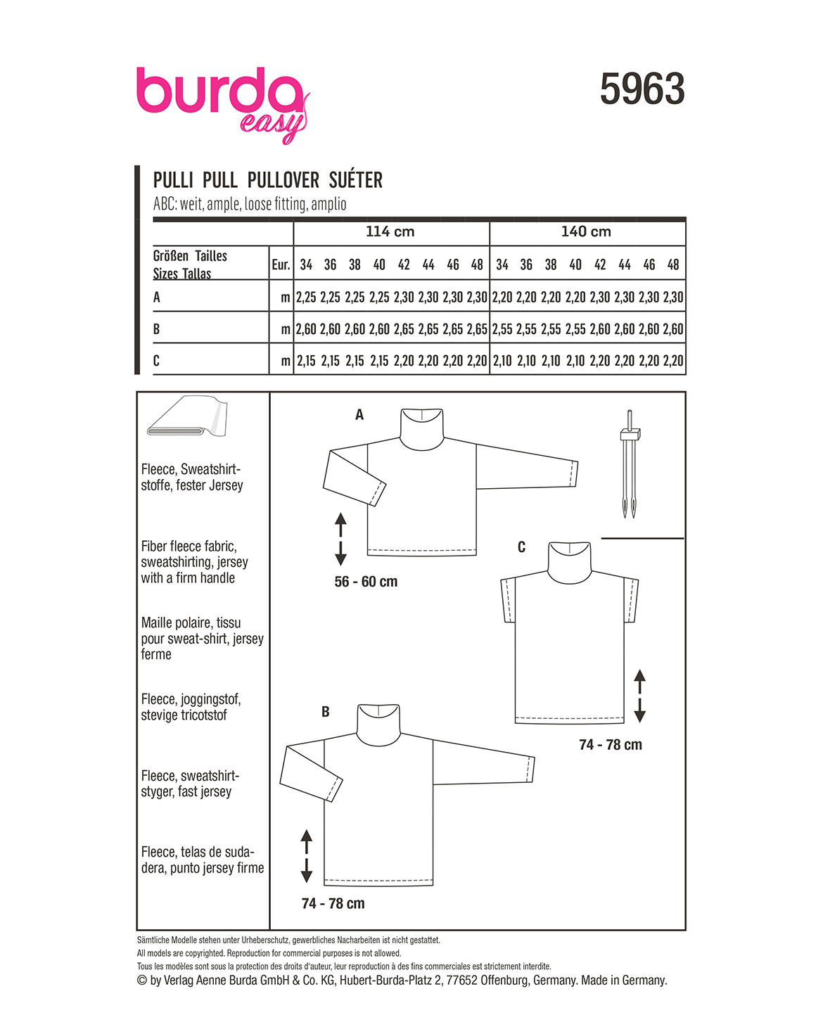 burda Schnittmuster 5963 – Bild 2