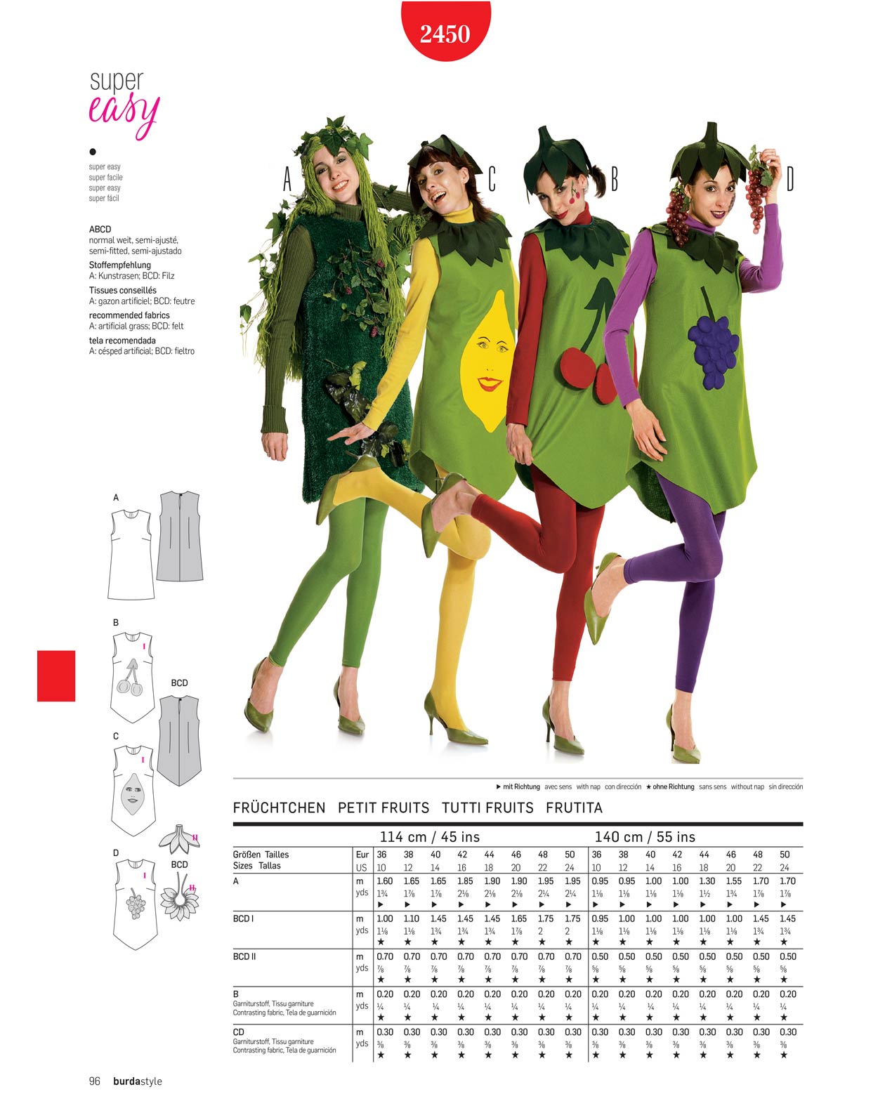 burda Schnittmuster 2450 – Bild 2