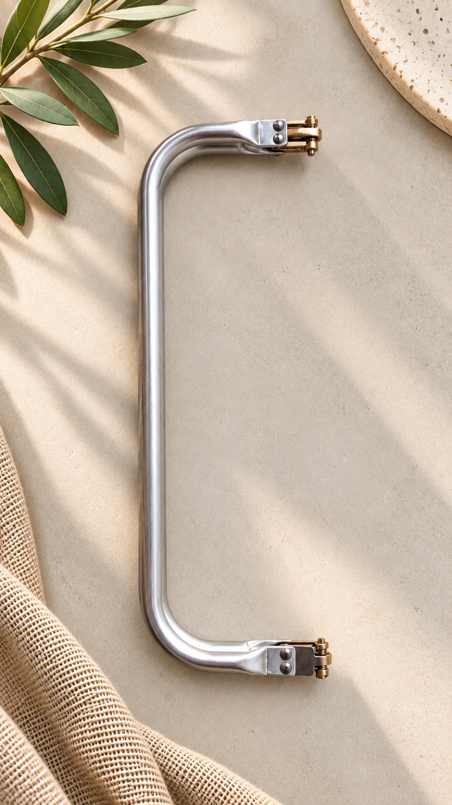 Schnappverschluss Alu 25 cm – Federverschluss aus Aluminium für Taschen