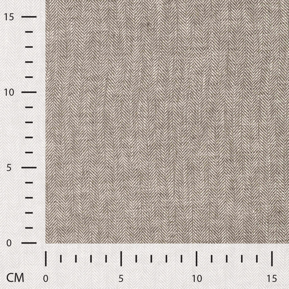 Halbleinen Fischgrat Olivgrün – Leinen Meterware