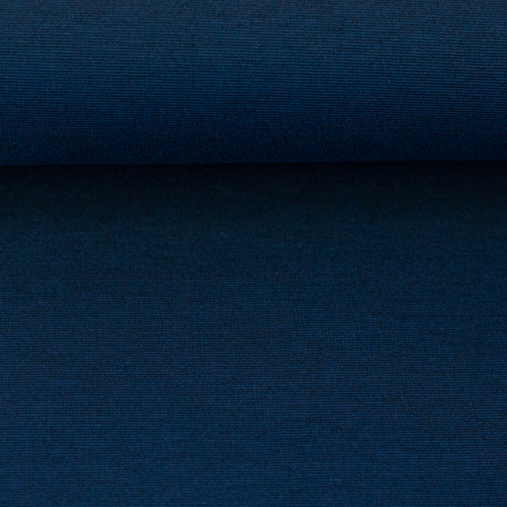 Romanit Jersey Modena Jeansblau meliert – fester Punto di Roma / Doppelstrick