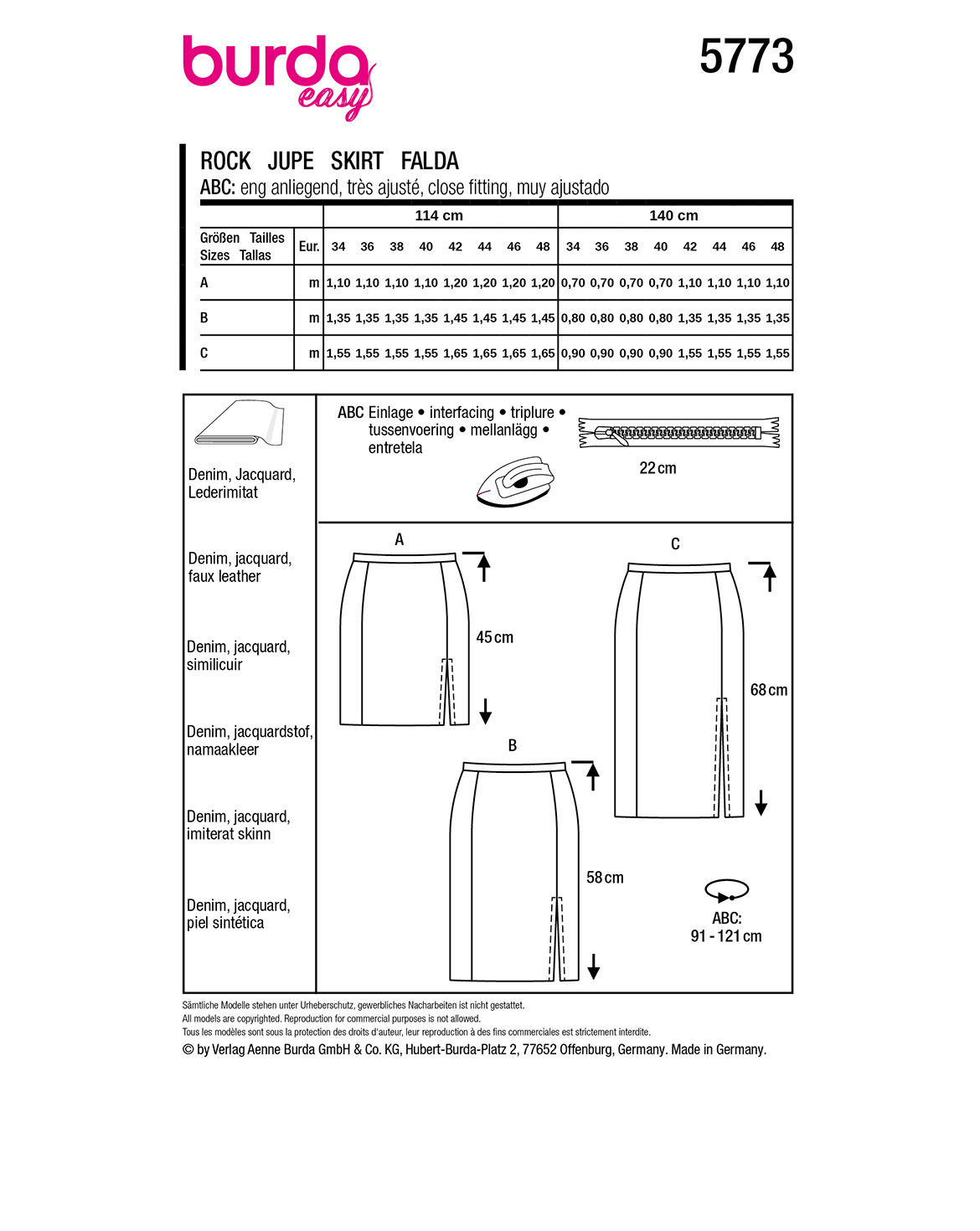 burda Schnittmuster 5773 – Bild 3