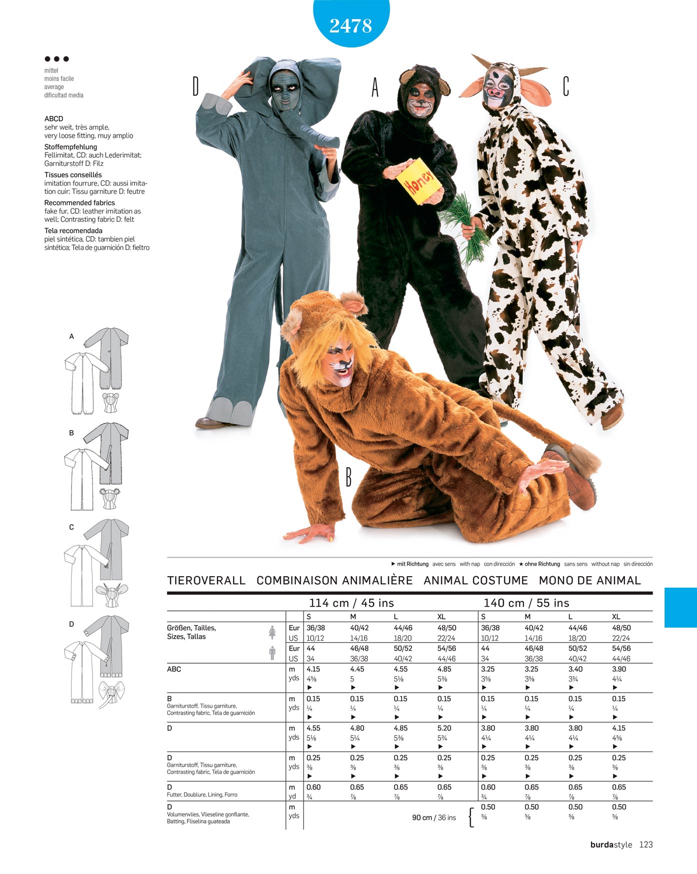 burda Schnittmuster 2478 – Bild 2