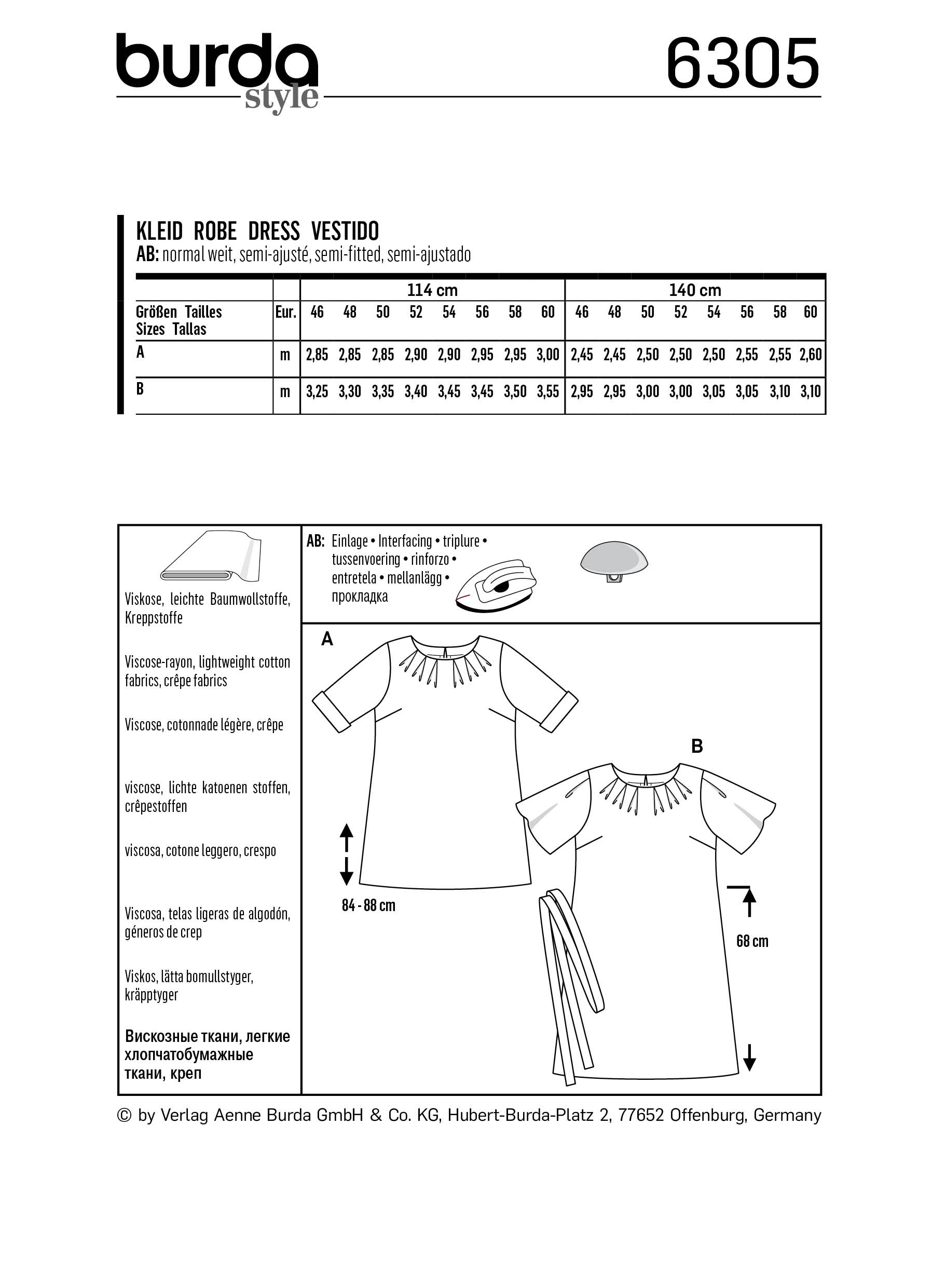 burda Schnittmuster 6305 – Bild 2