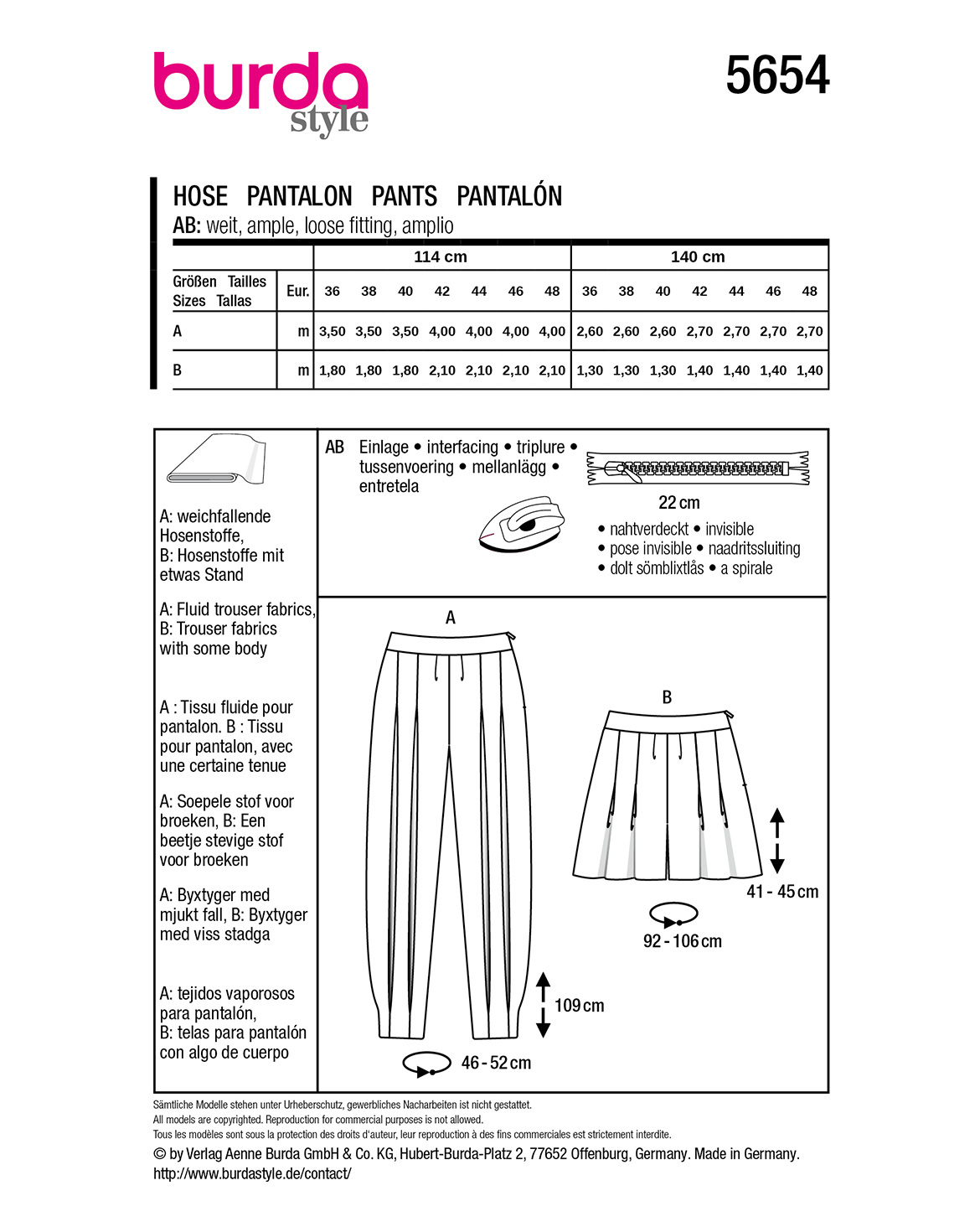 burda Schnittmuster 5654 – Bild 2